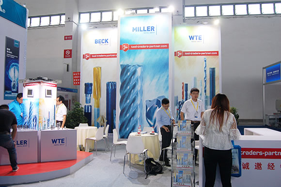在E1-B178展台，尚亚展出BECK、MILLER、WTE三大刀具品牌，并诚招经销商