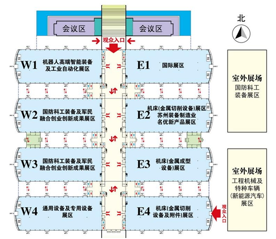 展区分布